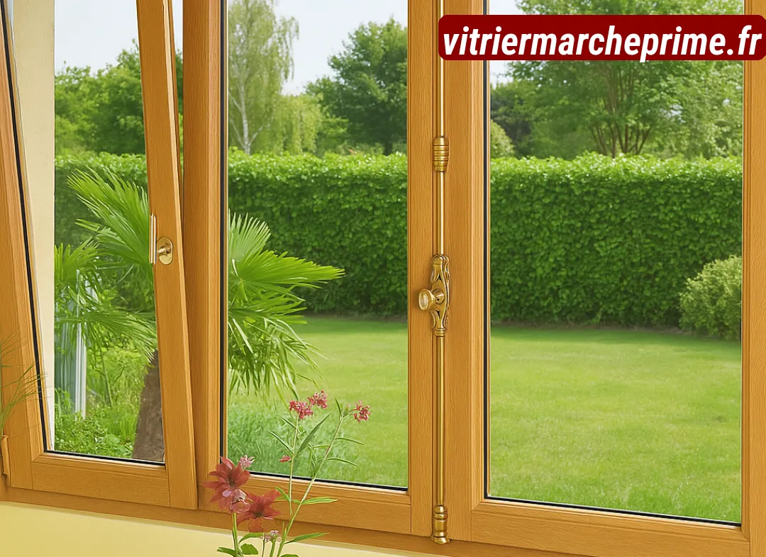 Installation de fenêtre en bois sur mesure Marcheprime