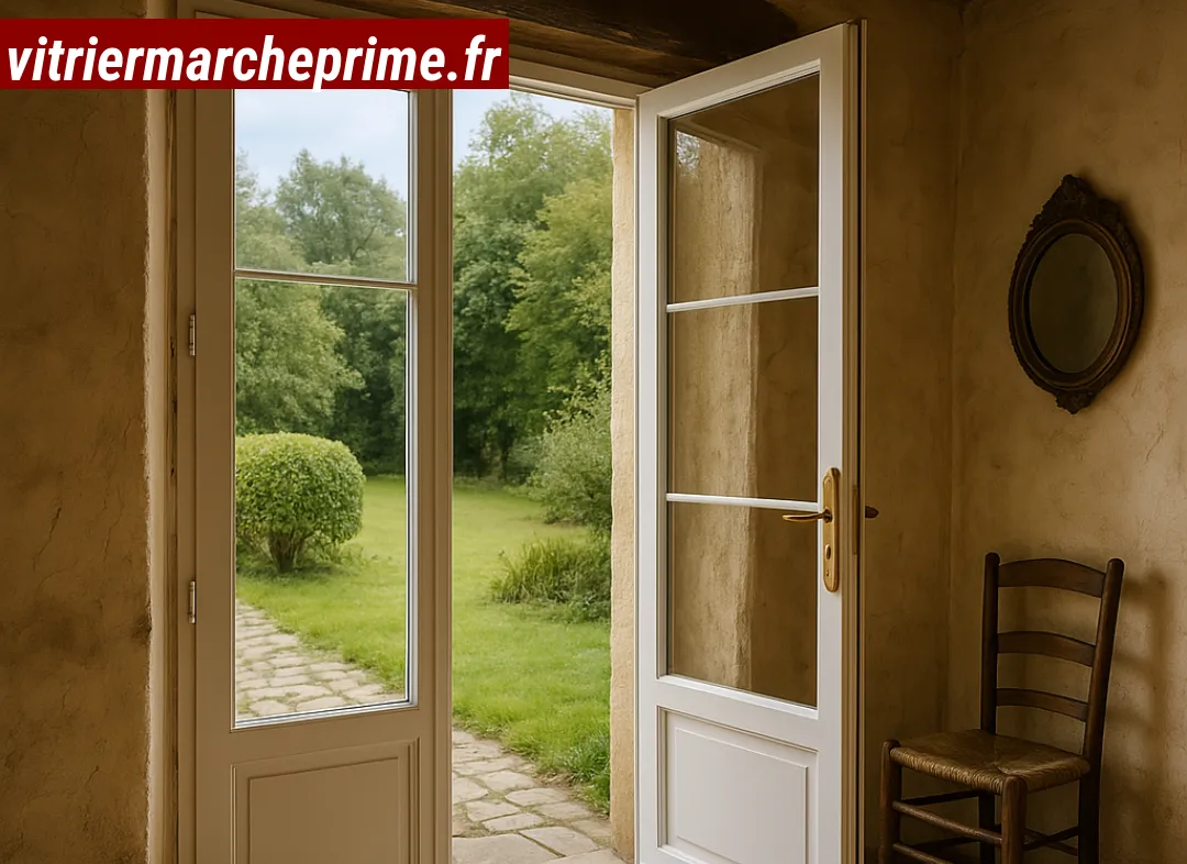 Installation de fenêtre en PVC Marcheprime